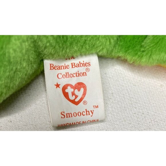 Frog TY Beanie Baby Smoochy Matching Teanie Beanie Set - Picture 6 of 6